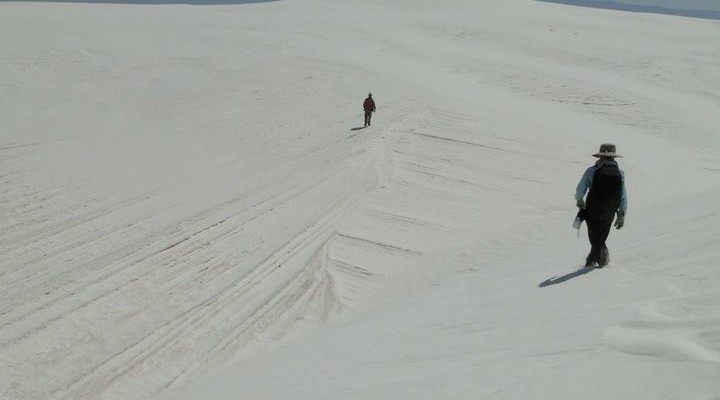 Dune stratigraphy visible in interdune areas, White Sands_photo by Anjali Fernandes